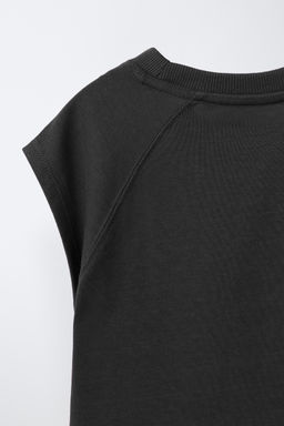 CAMISETA B?SICA MANGA RANGL?N / Gris antracita - Zara фото 4