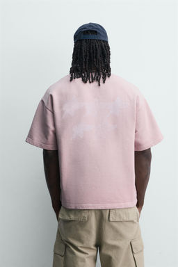 SUDADERA RELAXED FIT PUKAS SURF X ZARA / Rosa pastel  фото 3
