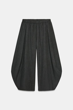 VOLUME FLOWY TROUSERS WITH WOOL ZW COLLECTION - Zara фото 6