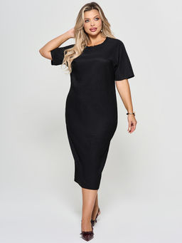 Платье  из трикотажа гофре - Dora фото 7