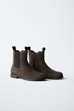 LEATHER CHELSEA ANKLE BOOTS - Zara фото 2