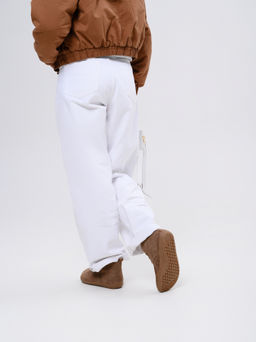 Босоногие ботинки 208.NATAbr.Серо-коричневая замша/Шерсть