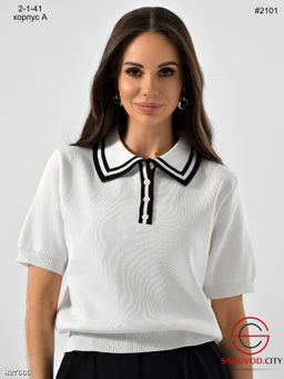 Футболка поло на пуговицах