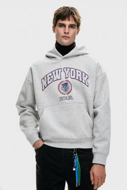 Sudadera estampada con capucha Loose Fit - H&m фото 3