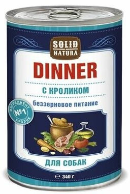 Solid Natura Dinner д/соб. Кролик 0,34 кг. ж/б ЦБ-00017509