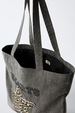 DENIM STAR TOTE BAG - Zara фото 5