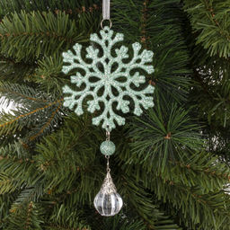 Украшение новогоднее "Снежинка", L6,5 W2 H15 см