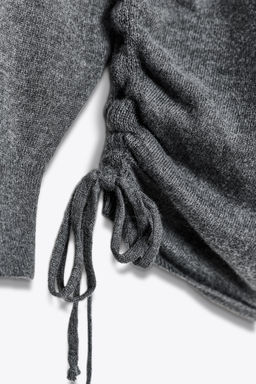 KNIT SWEATER WITH TIE DETAILS - Zara фото 3