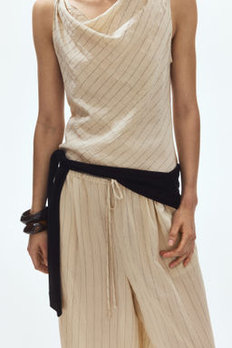Pantal?n recto con cord?n de ajuste - H&m фото 4