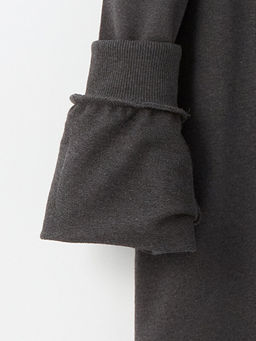 Kap??onlu Lilo ve Stitch Bask?l? Uzun Kollu K?z ?ocuk Sweatshirt