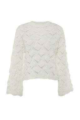 Vizon Ajurlu/Delikli Triko Kazak TWOAW22KZ1171 - Trendyolmilla фото 16