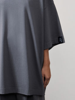 Футболка оверсайз из плотного хлопка / Zarina  фото 8