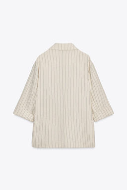 STRIPED DOUBLE-BREASTED BLAZER - Zara фото 13