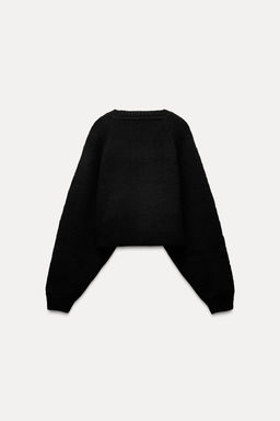 KNITTED SWEATER WITH BALL DETAIL - Zara фото 9