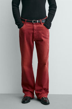 JEANS FLARE FIT / Rojo - Zara фото 2