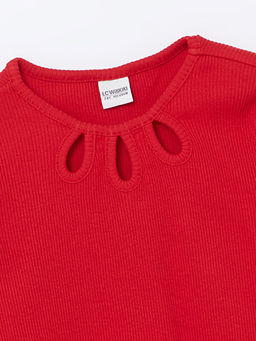 Bisiklet Yaka K?z ?ocuk Ti??rt - Waikiki фото 2