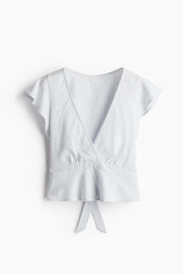 Blusa en mezcla de lino