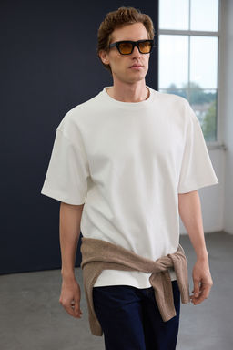 Trendyol Studio Ekru Oversize T-Shirt TMNAW26TS00003 - Trendyolmilla фото 2