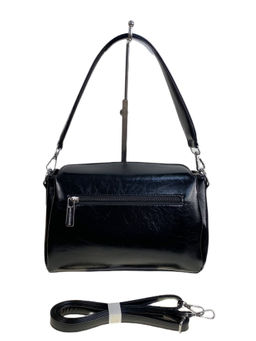 Женская сумка из искусственной кожи, цвет черный - Greta фото 2