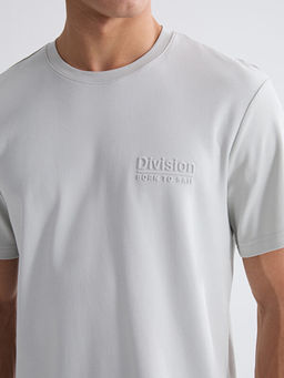 Bisiklet Yaka Bask?l? Erkek Ti??rt