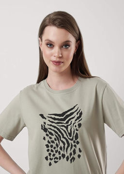 CLE Футболка жен. 256682кдт_п оливковый - Clever wear фото 5