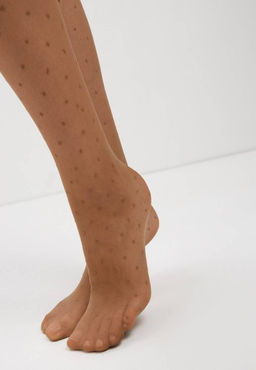 Колготки фантазийные CONTE DOTS Колготки в горошек bronz - Conte elegant фото 5