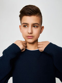 ACOOLA / Джемпер муж. Ricardo_teen темно-голубой  фото 3