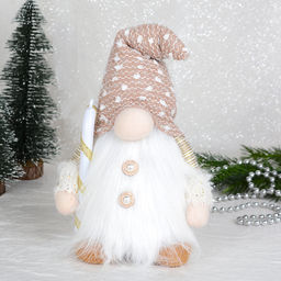 Новогоднее украшение Гном светодиодный 16x8x38 см / B116 /уп 100/ (Девочка) - Галеонтрейд фото 11