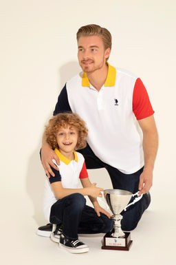 Футболка-поло U.S. Polo Assn белая хлопок  фото 7