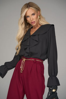 Блузка Мишель (чёрный) - Эльза фото 18