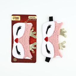 Маска для сна новогодняя Олененок, 18.5?12 см - Сима-ленд фото 5