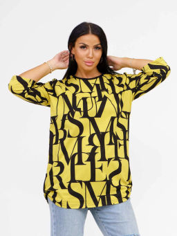 Туника женская, цвет горчичный