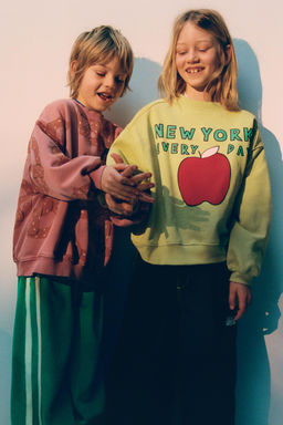 APPLE PRINT SWEATSHIRT - Zara фото 5