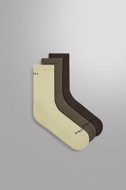 CALCETINES B?SICOS ENTRENAMIENTO PACK 3 / Verde