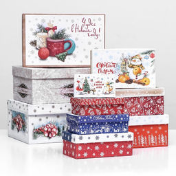 Набор коробок подарочных 10 в 1 «Чудесного Нового года», 30×19×11.5 - 11×6×4 см