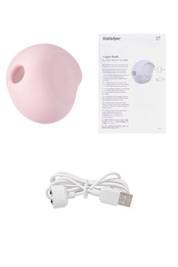 Вакуум-волновой бесконтактный стимулятор клитора Satisfyer Sugar Rush, силикон, розовый фото 13