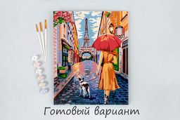 ФРЕЯ PNB/PL-026 Набор для раскрашивания по номерам 50 х 40 см Улочка в Париже фото 8