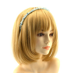 Ободок для волос с аквамарином