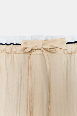 PANTAL?N PIJAMERO JACQUARD ZW COLLECTION / Crudo - Zara фото 7