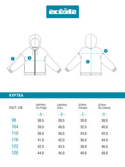 ACOOLA / Куртка (толстовка) детская для девочек Hagenia_jk разноцветный  фото 9