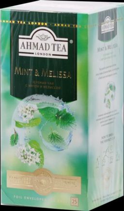 AHMAD TEA. Flavoured Collection. Mint & Melissa карт.пачка, 25 пак.