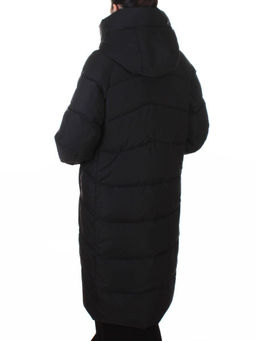 8855 BLACK Пальто зимнее женское (200 гр. холлофайбер)