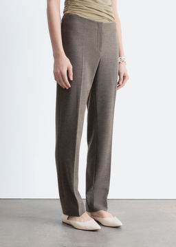 Pantalones con pliegues marcados entallados - H&m фото 5