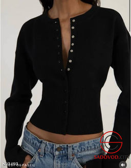 лонгслив на кнопках из плотного вязаного трикотажа - Bruno фото 13