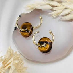 Серьги с Тигровым глазом