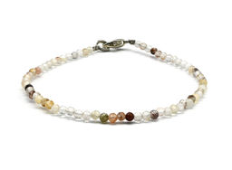 Браслет из фианитов шарик гр.2мм цв.графит, 16,5см - Радуга камня фото 7