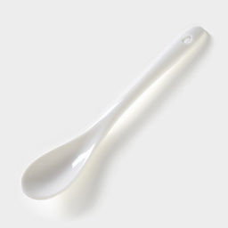 Сахарница с ложкой на бамбуковой подставке BellaTenero, 350 мл, фарфор, белая  фото 4