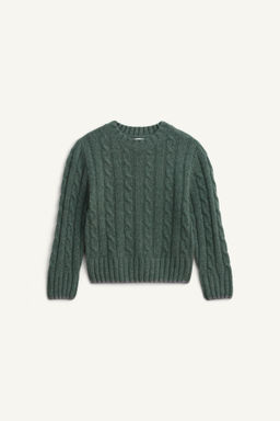 CABLE-KNIT JUMPER 100% WOOL LIMITED EDITION