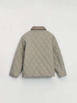 Куртка стёганая с вельветовым воротником / Zarina  фото 2