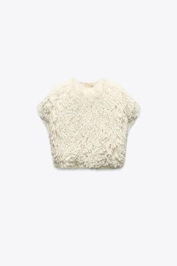 LIMITED EDITION FAUX FUR TOP - Zara фото 5